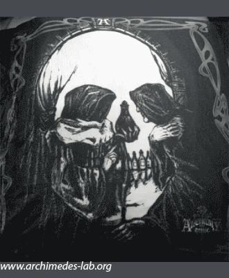 double-click to enlarge, click once to thumbnail Monks, skull